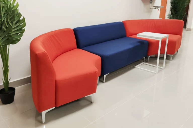 sofás modulares universitarios detalle tapizado variante colores