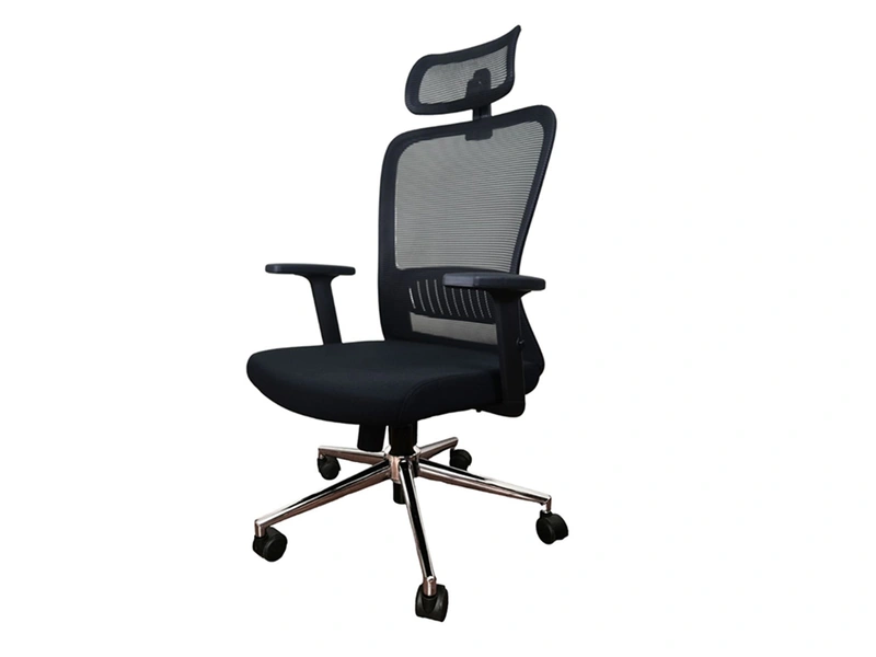 Silla de oficina ergonómica con respaldo de malla