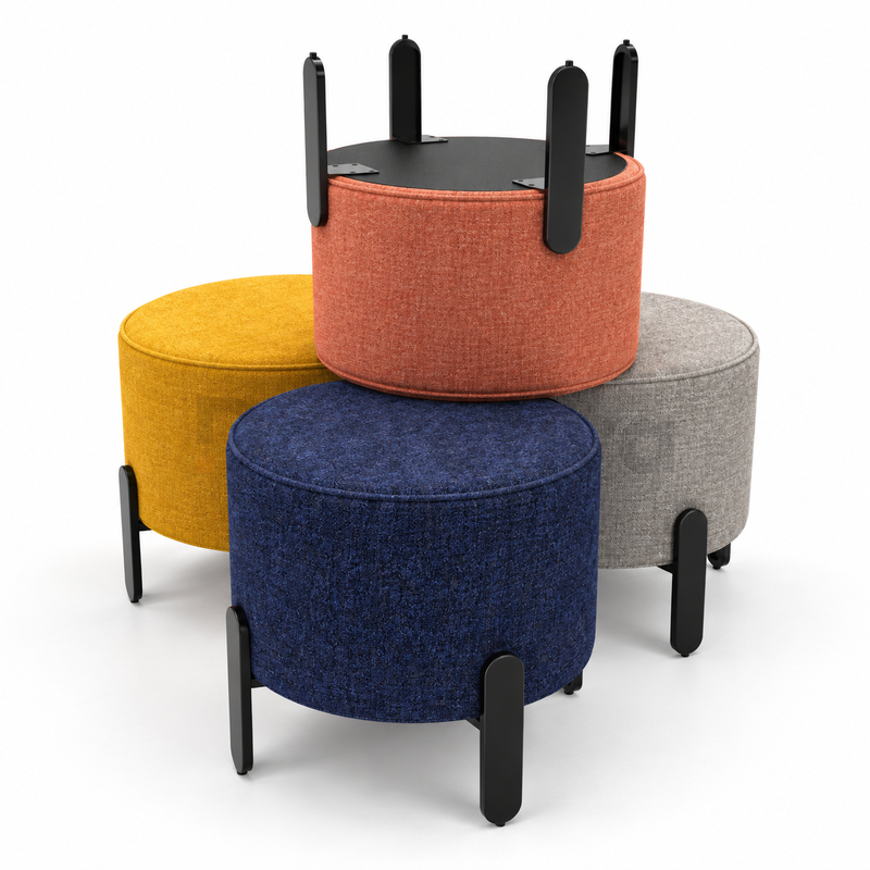 Pouf Circular Fiotti con Patas 45 cm - Imagen 2