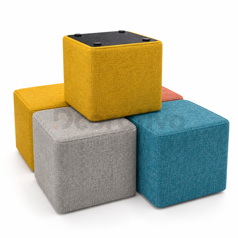 Pouf Cuadrado Fiotti 49 cm - Imagen 2