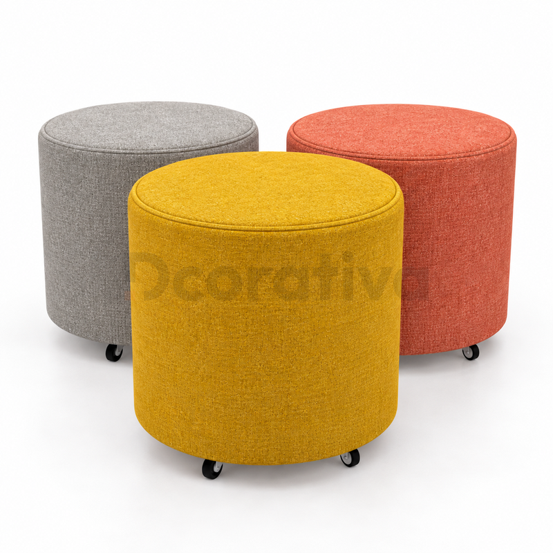 Pouf Circular Fiotti con Ruedas 45 cm - Imagen 2