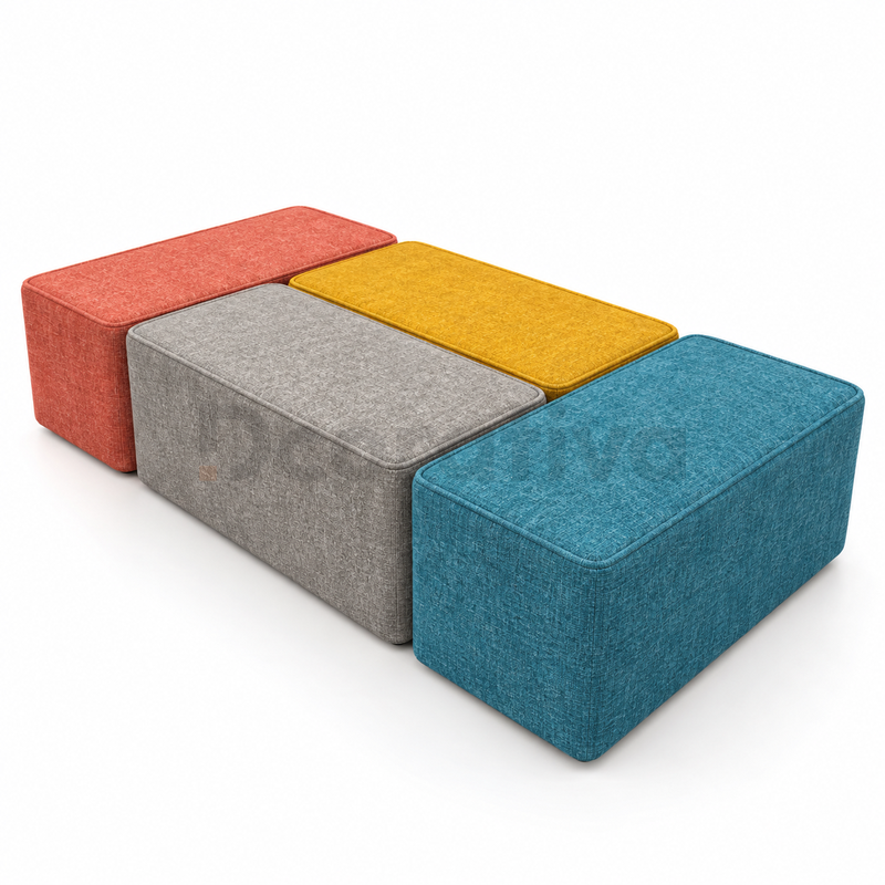 Pouf Recto Doble Fiotti 100 cm - Imagen 2