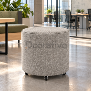 Pouf Circular Fiotti con Ruedas 45 cm