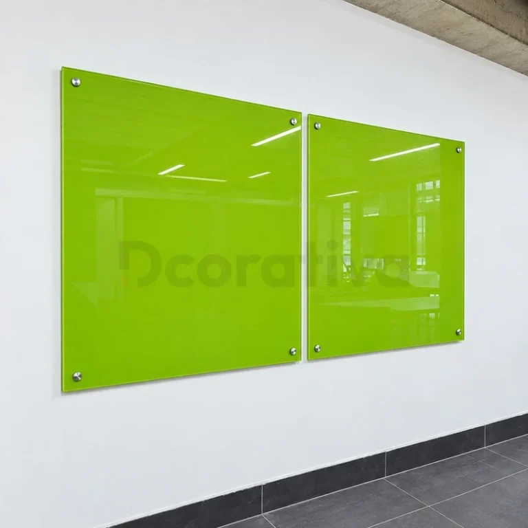 Pizarras murales de vidrio verdes